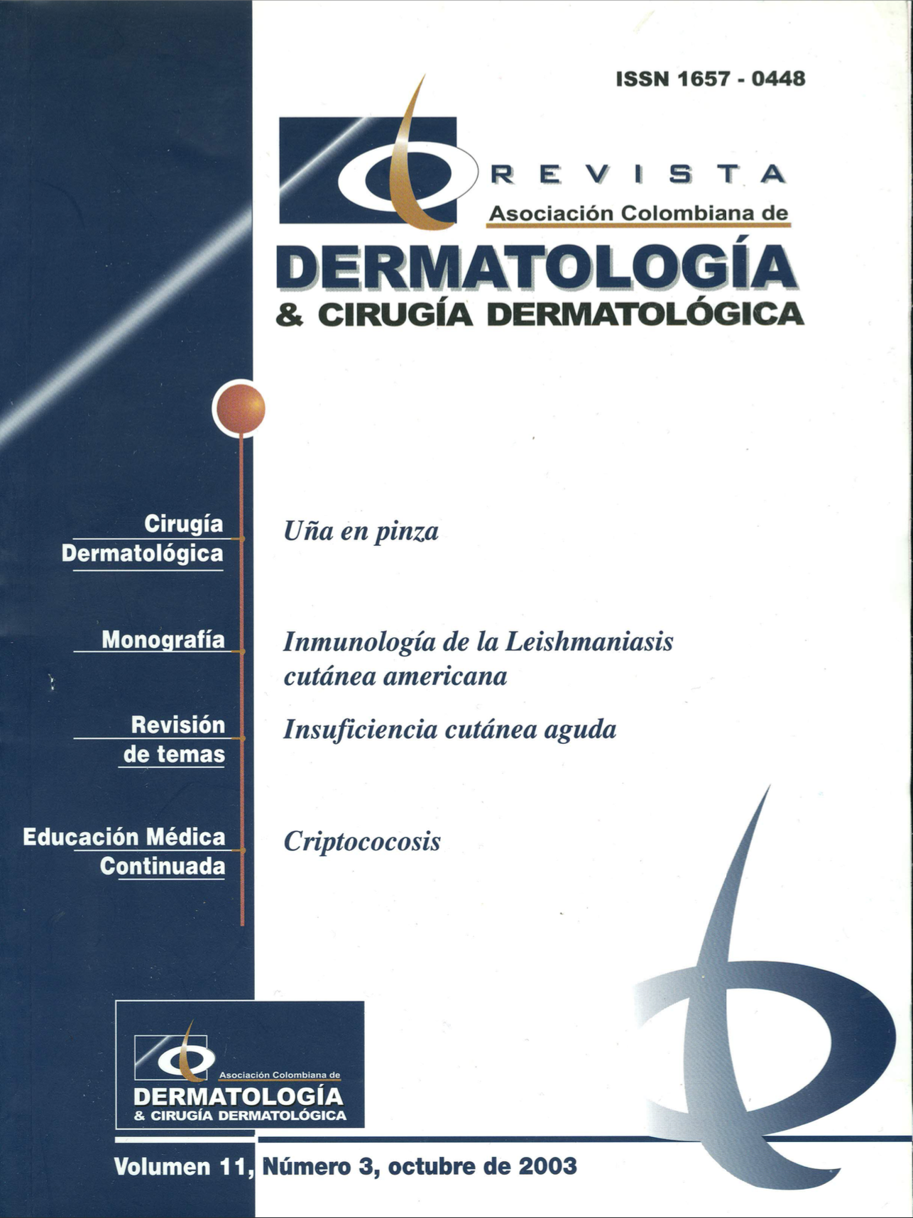 					Ver Vol. 11 Núm. 3 (2003): Octubre
				